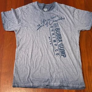 Bubba Gump Shrimp Co. Distressed Blue-Gray Heather Shirt - Unisex